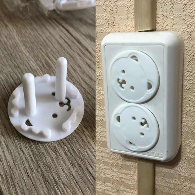 Outlet Cover Baby - 5/10 Stück Cartoon-Bären Steckdosenabdeckungen EU-Steckdosenschutz Kindersicherung