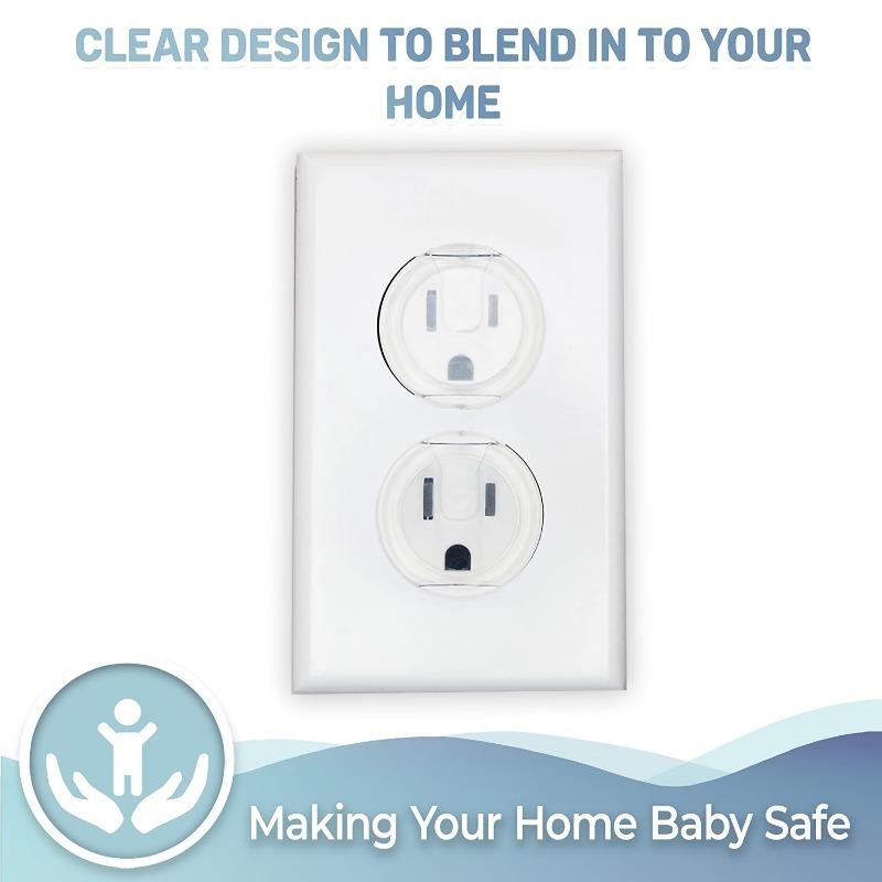 Outlet Cover Baby - Transparente Steckdosenabdeckung, Babysicherheits-Steckdosenabdeckungen, Kunststoffstecker für elektrische